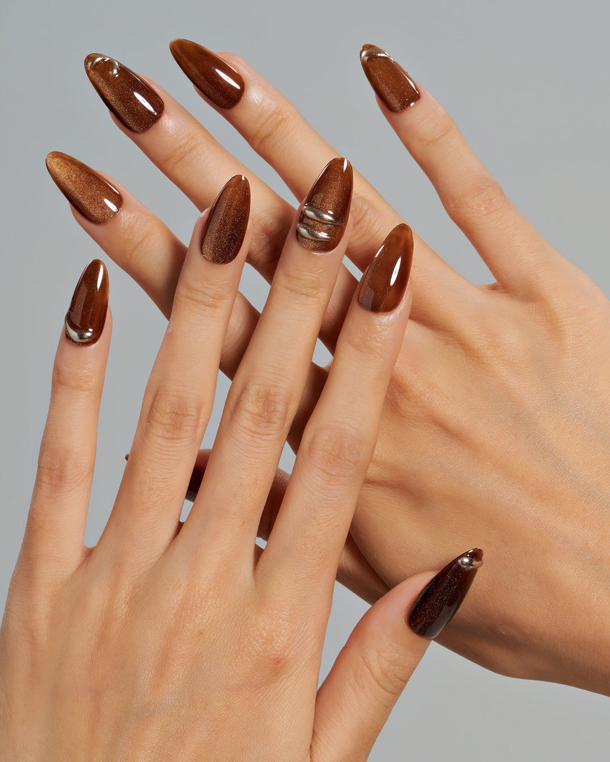 KOSBLING nail studio — Cat Eye / Velvet Latte