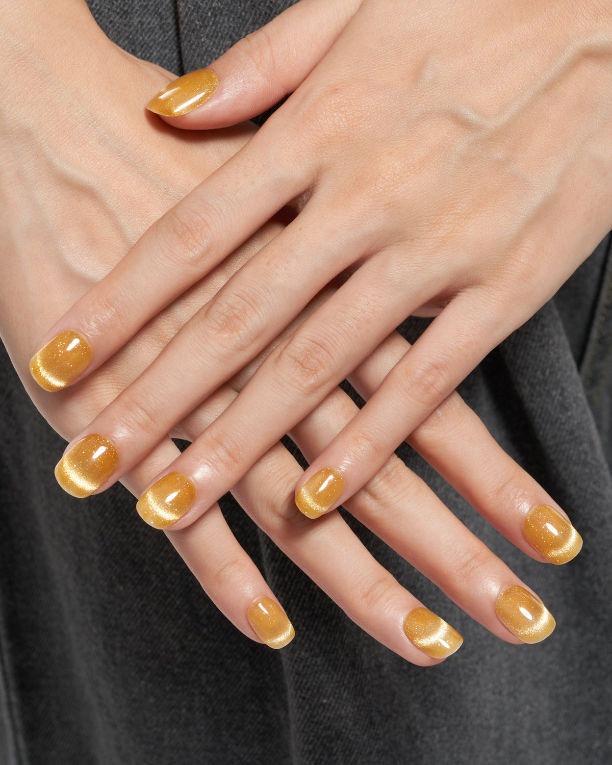 KOSBLING nail studio — Cat Eye / Orange Juice