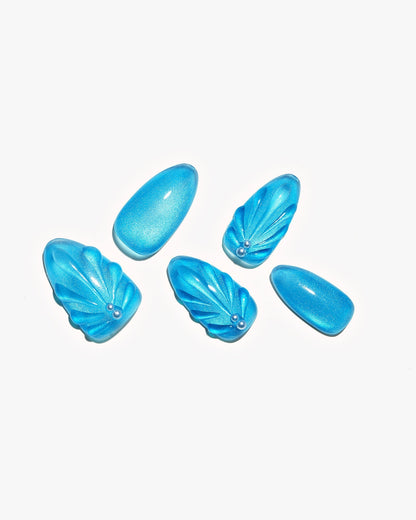 KOSBLING nail studio — Cat Eye / Blue Hex