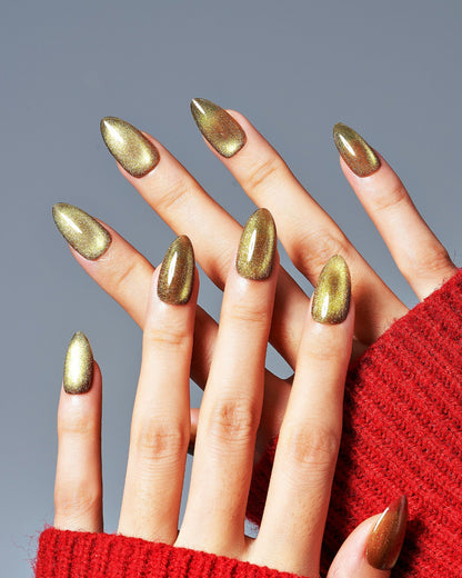 KOSBLING nail studio — Cat Eye / Earl Grey Tea