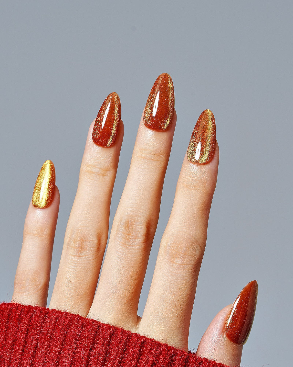 KOSBLING nail studio — Cat Eye / Burnt Sugar