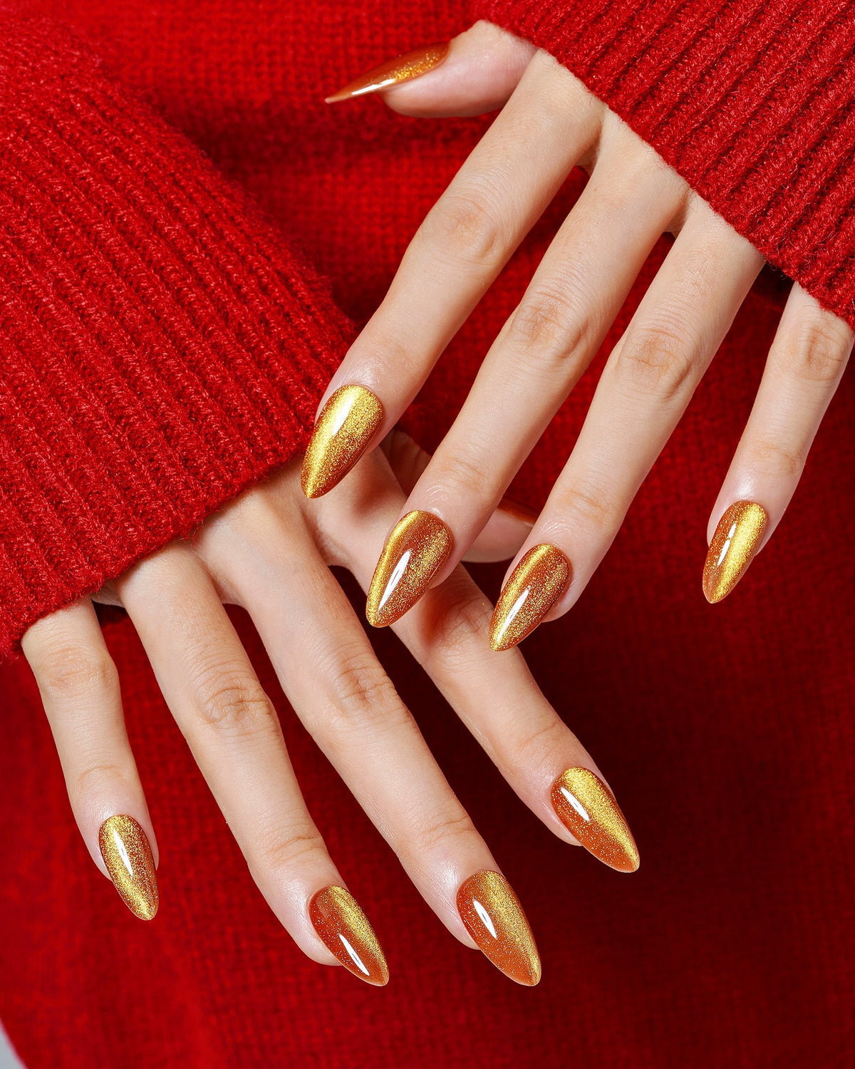 KOSBLING nail studio — Cat Eye / Burnt Sugar