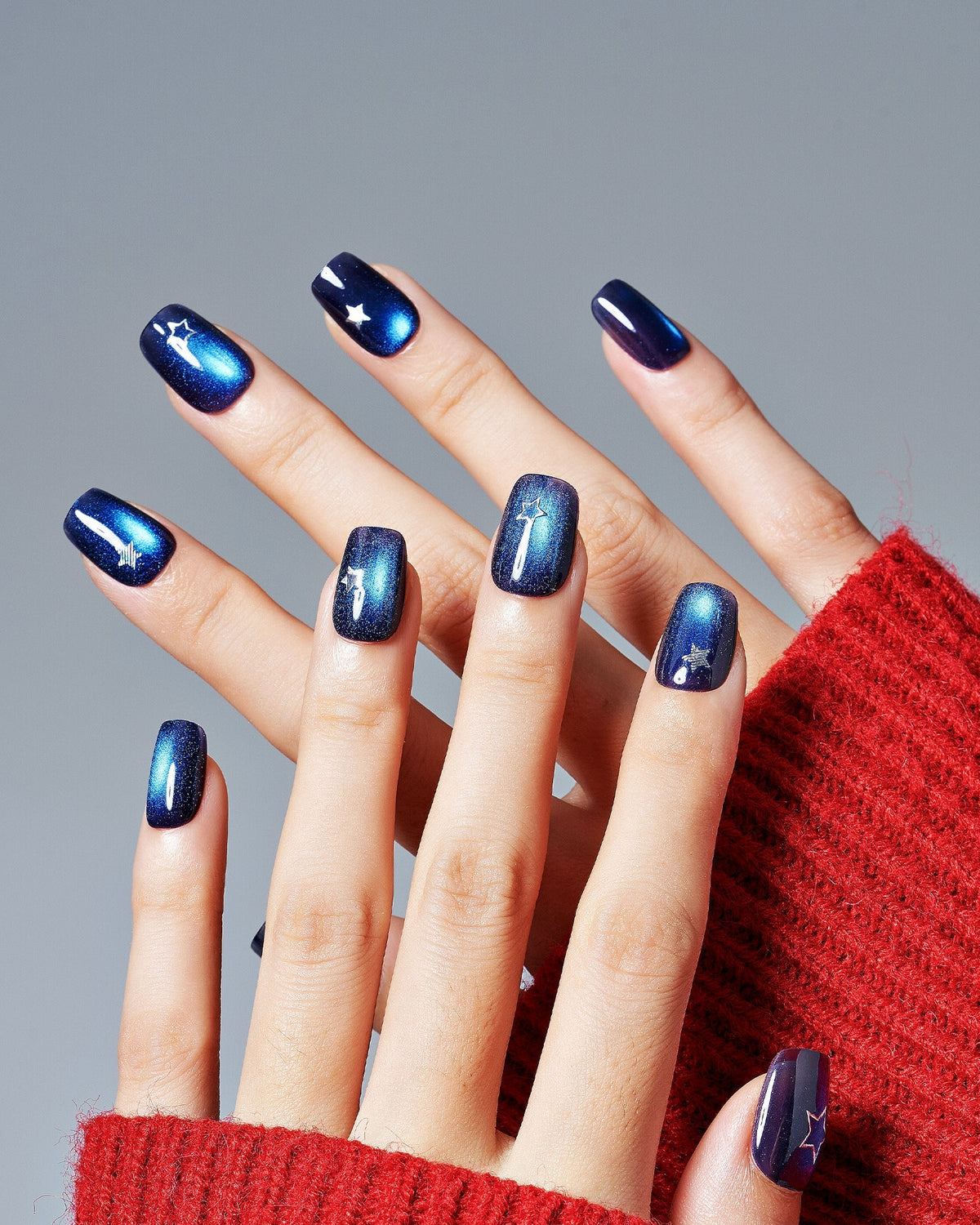 KOSBLING nail studio — Cat Eye / Deep-Sea Stars