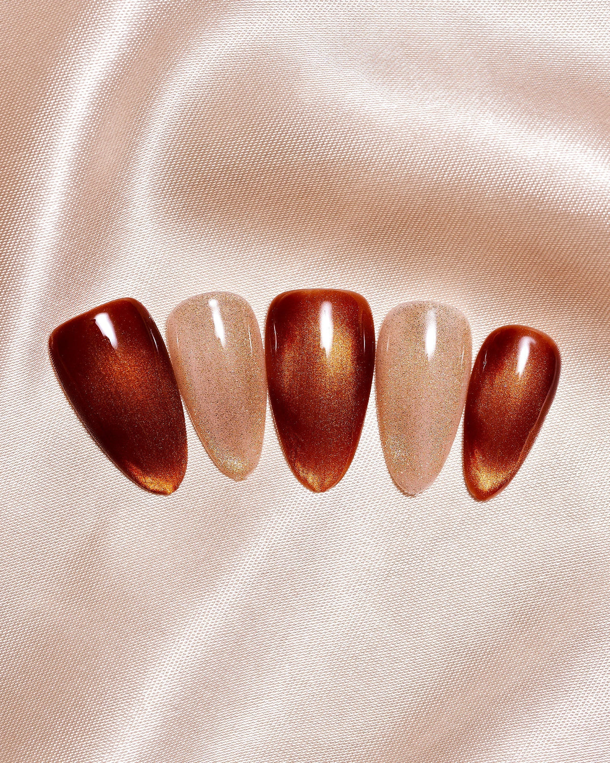 KOSBLING nail studio — Cat Eye / Cinnamon Gold