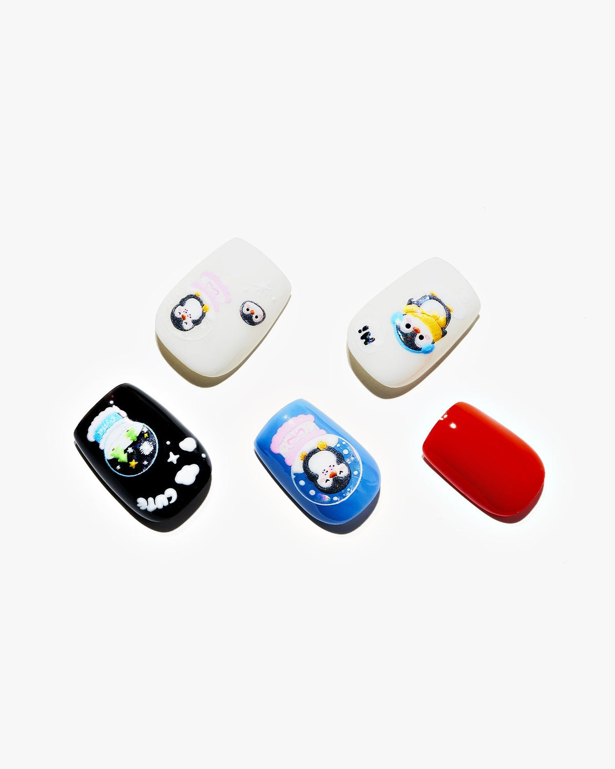 KOSBLING nail studio — Snowcap Buddy / Short Square