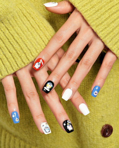 KOSBLING nail studio — Snowcap Buddy / Short Square