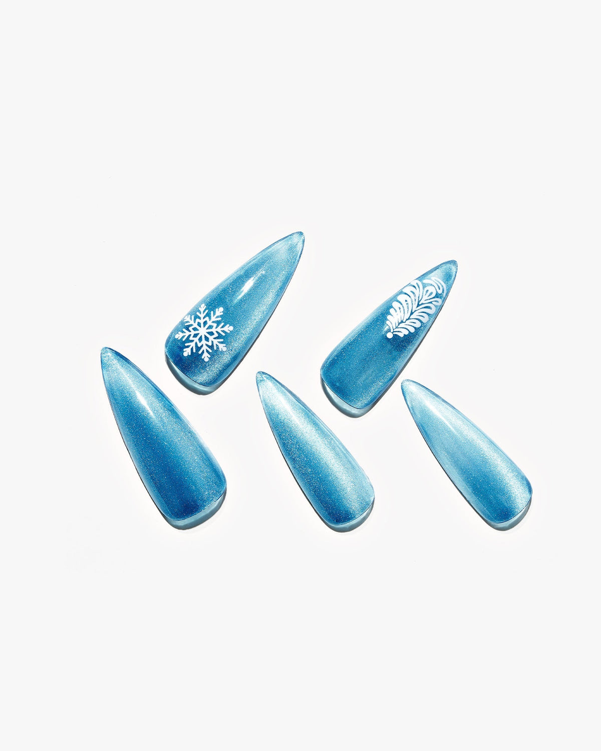 KOSBLING nail studio — Cat Eye / Arctic Aurora / Long Stiletto