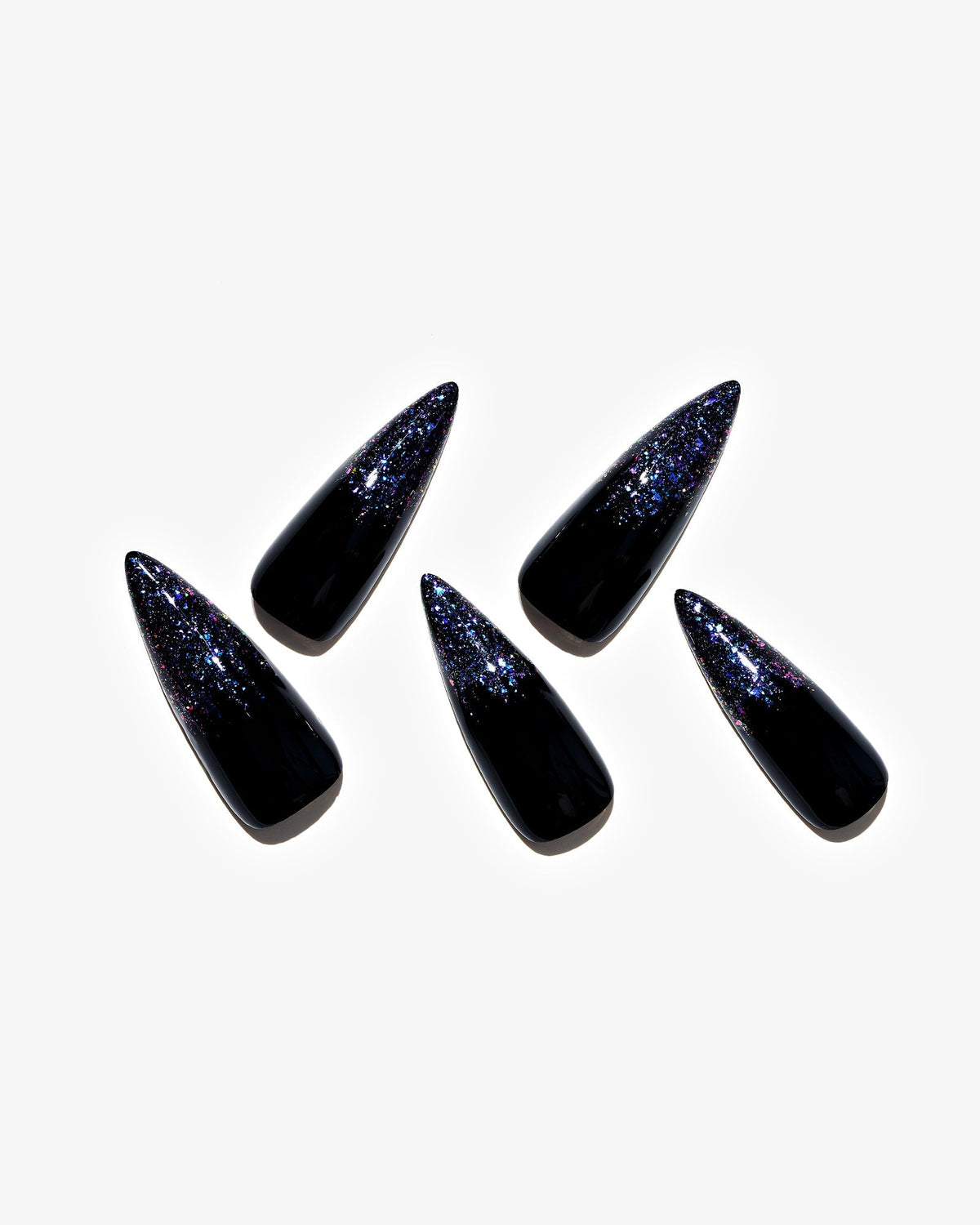 KOSBLING nail studio — Onyx Glitz / Long Stiletto