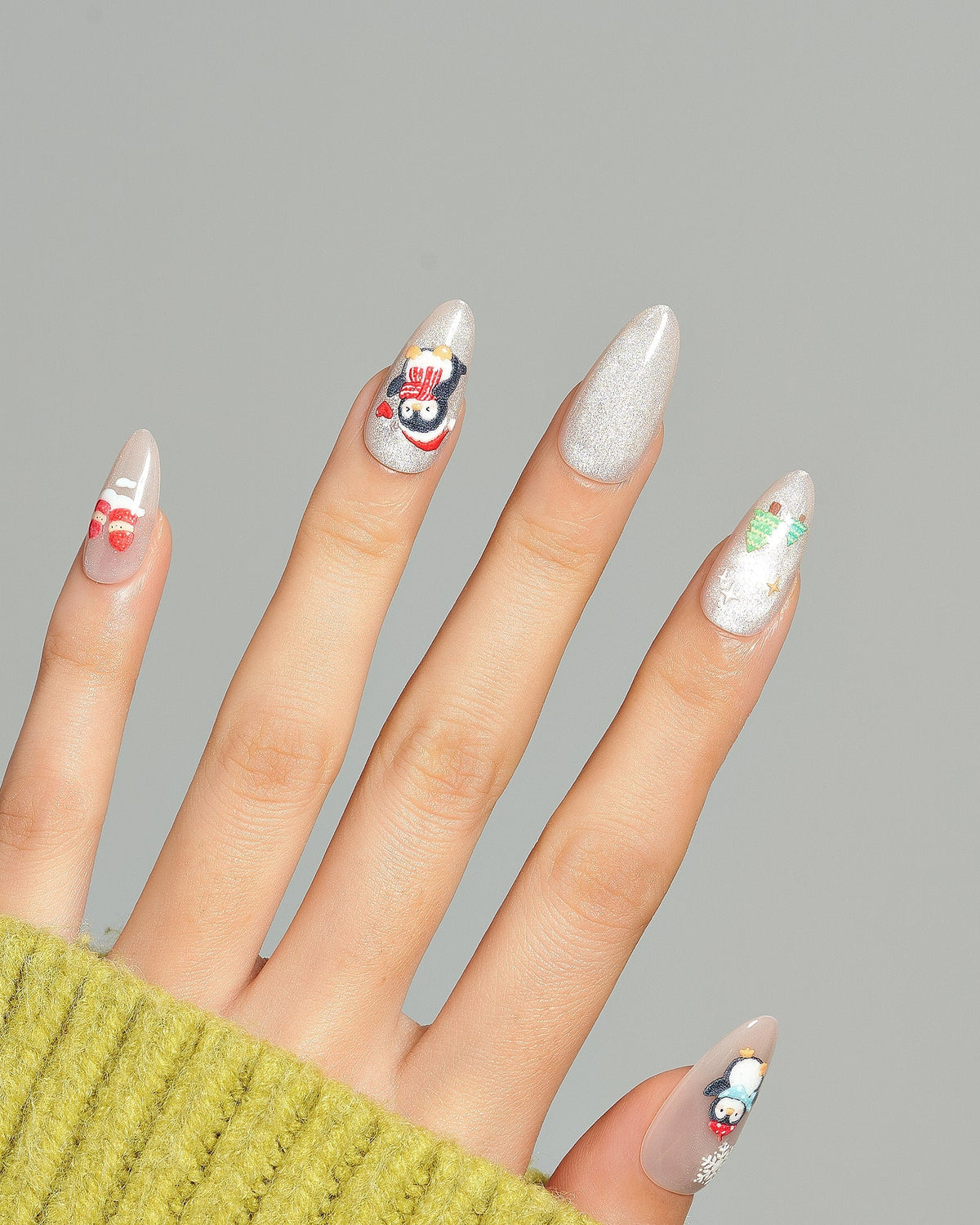 KOSBLING nail studio — Cat Eye / Snowy Waddle