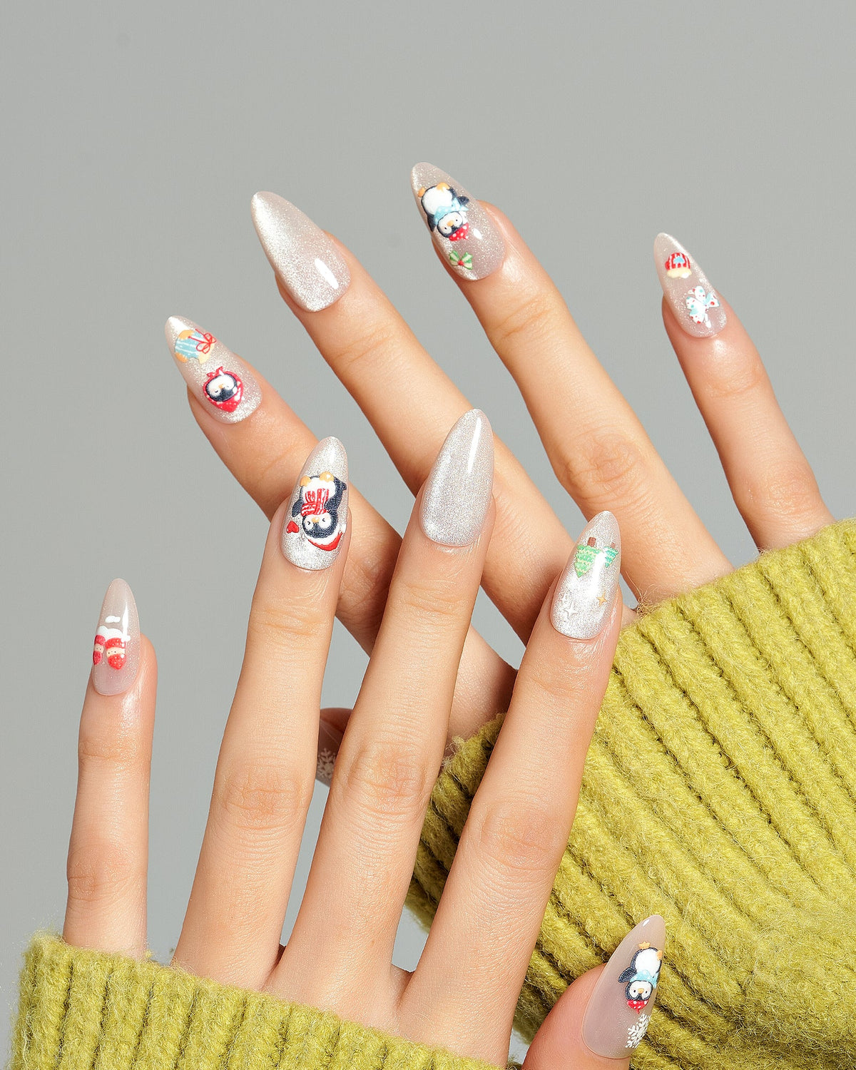 KOSBLING nail studio — Cat Eye / Snowy Waddle