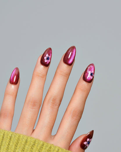 KOSBLING nail studio — Cat Eye / Velvet Bloom