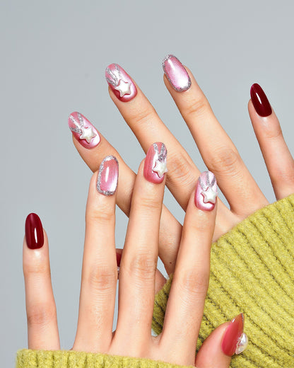 KOSBLING nail studio — Cat Eye / Pink Spark