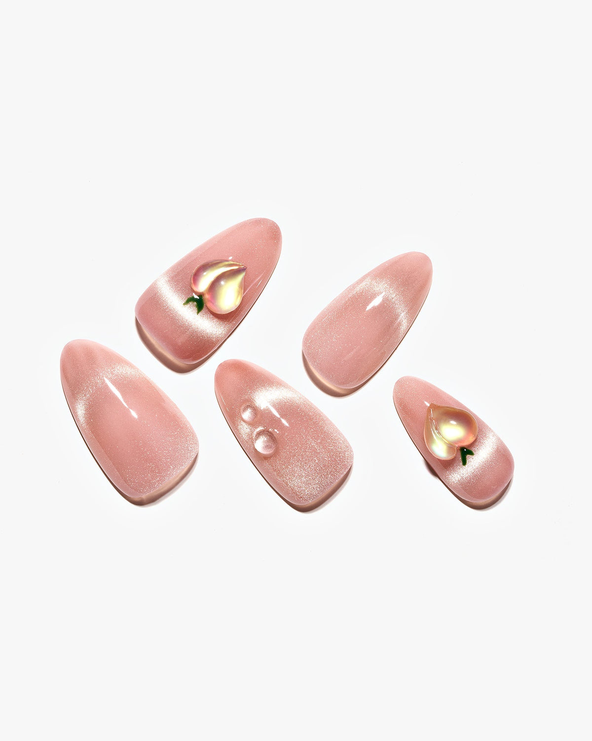 KOSBLING nail studio — Cat Eye / Vanilla Peach