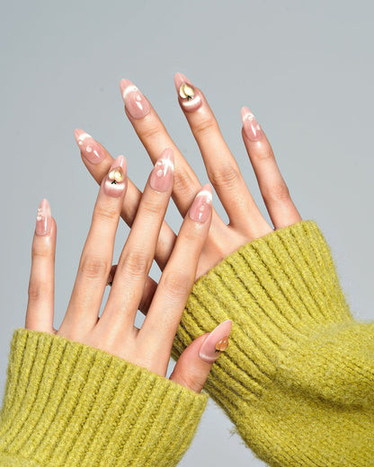 KOSBLING nail studio — Cat Eye / Vanilla Peach