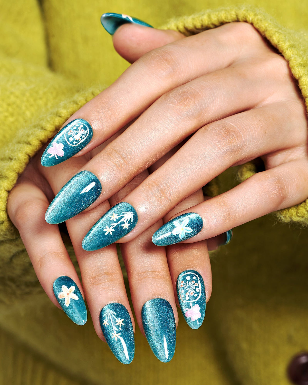 KOSBLING nail studio — Cat Eye / Spring Meadow
