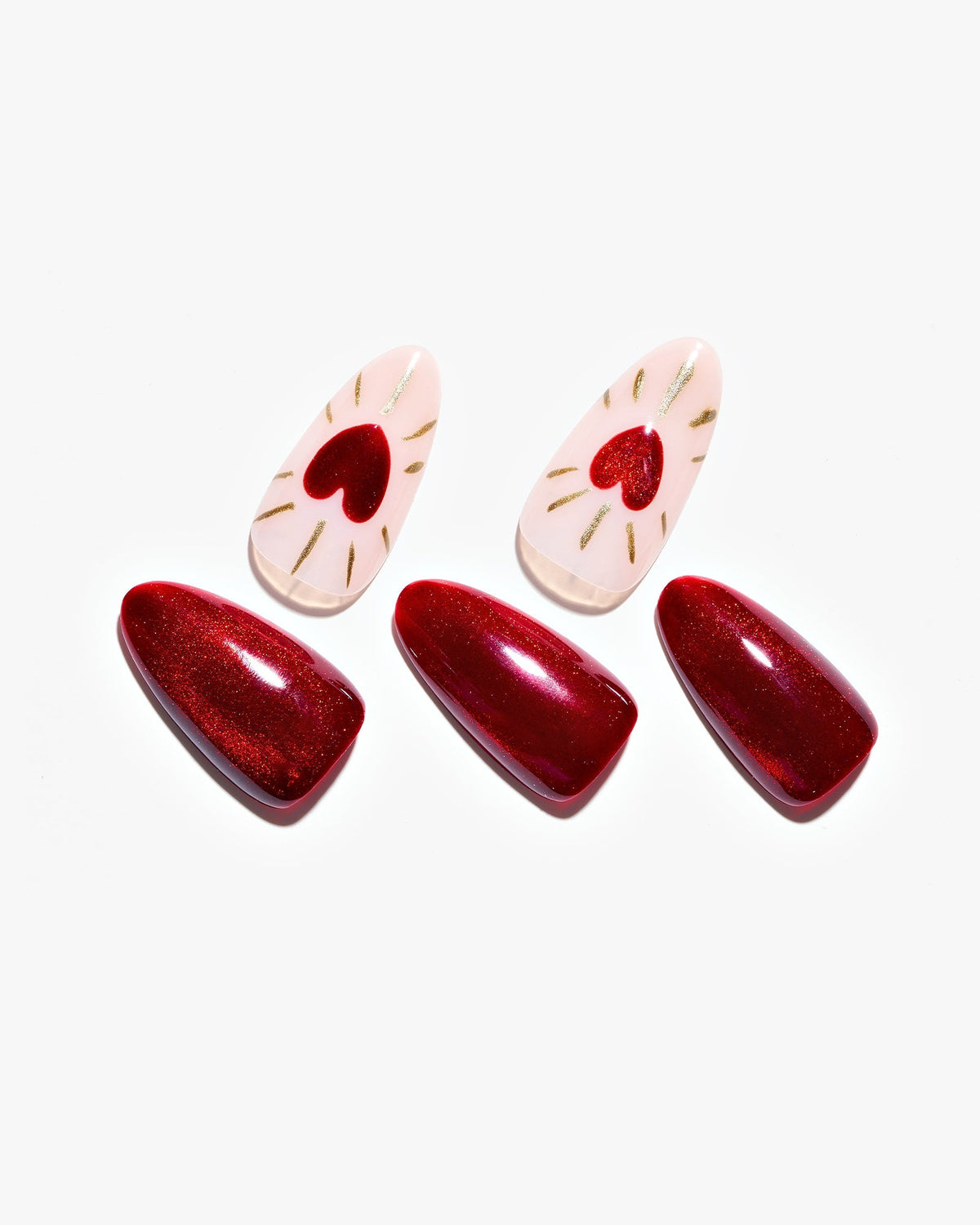 KOSBLING nail studio — Cat Eye / Heart of Ocean / Red