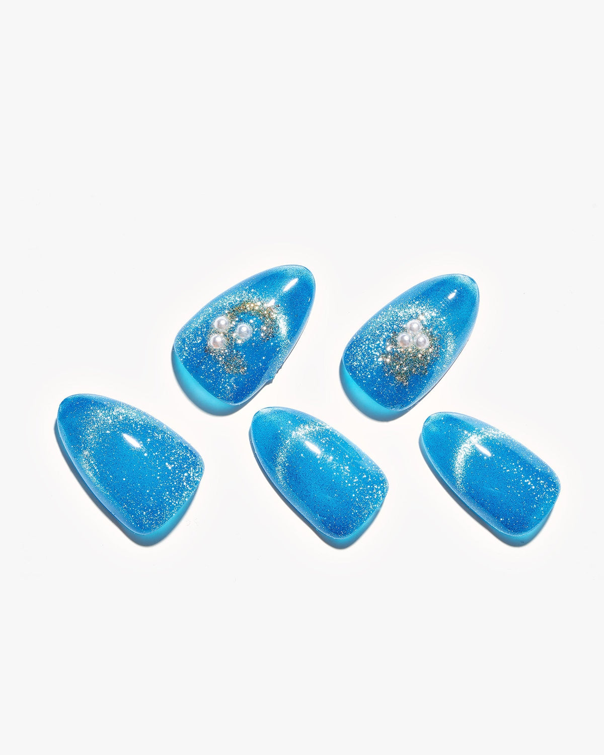 KOSBLING nail studio — Cat Eye / Sea Foam