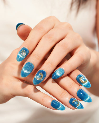 KOSBLING nail studio — Cat Eye / Sea Foam