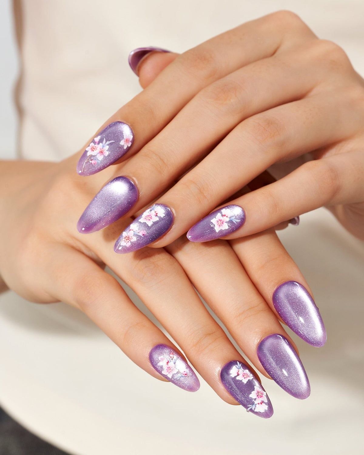 KOSBLING nail studio — Cat Eye / Sweet Violet