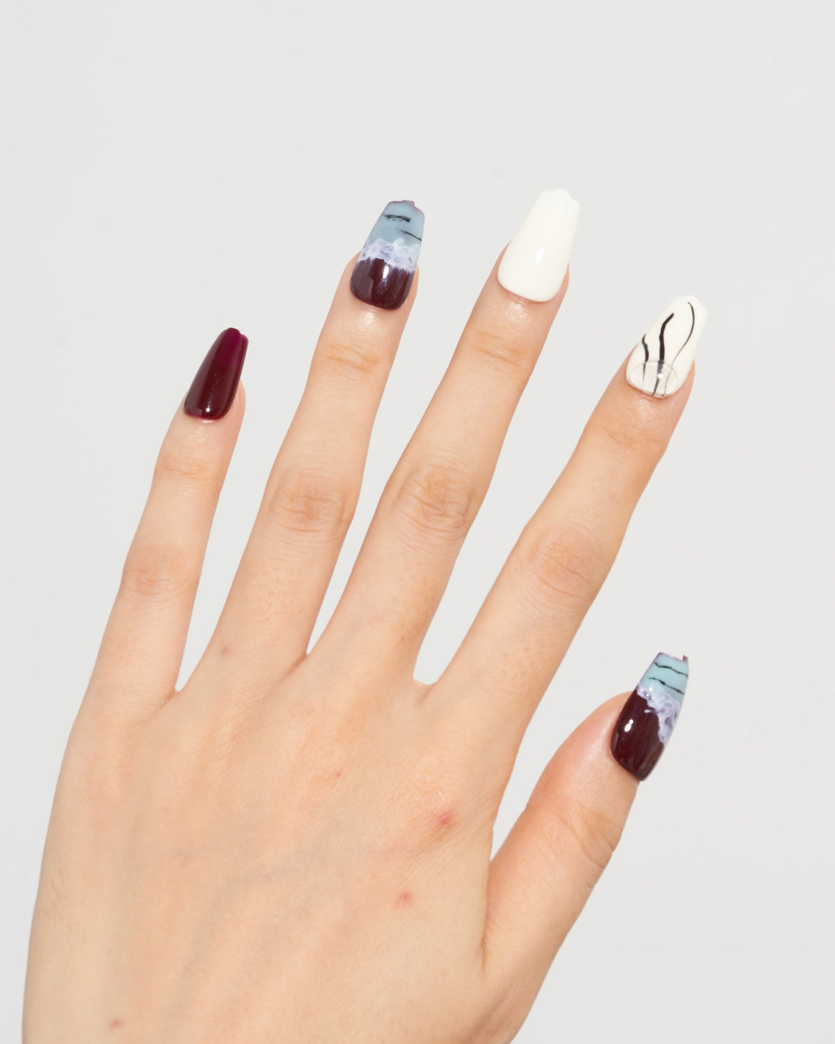 KOSBLING nail studio — Burgundy Ice