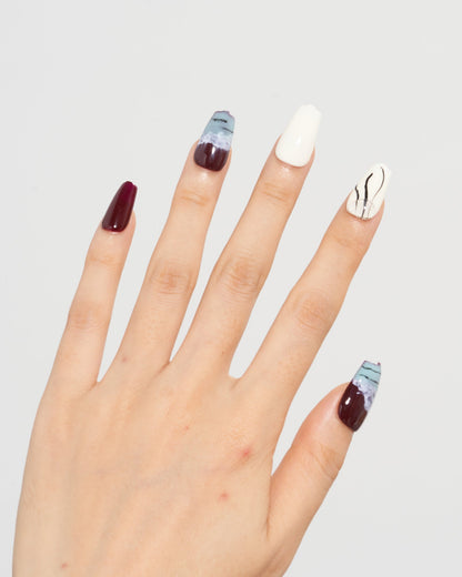 KOSBLING nail studio — Burgundy Ice
