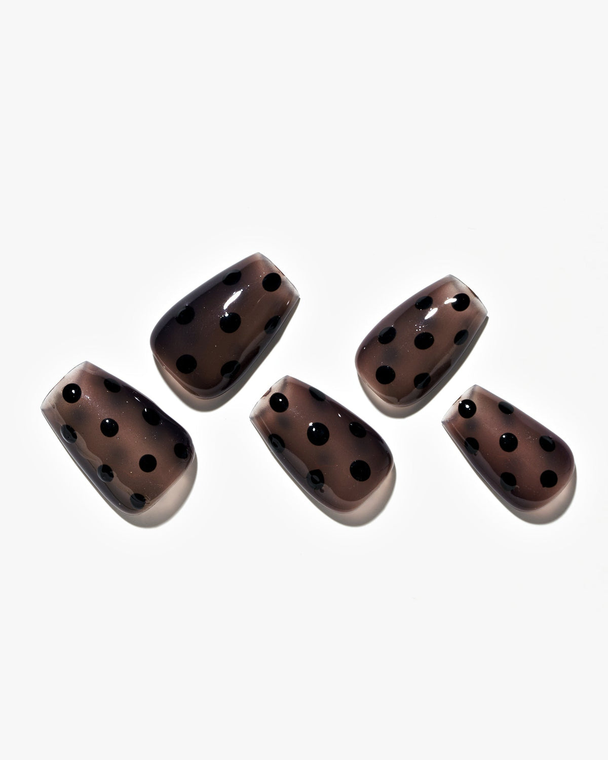 KOSBLING nail studio — Espresso Sprinkles / Short Coffin