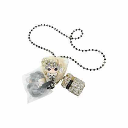 
Champagne & Black Beads