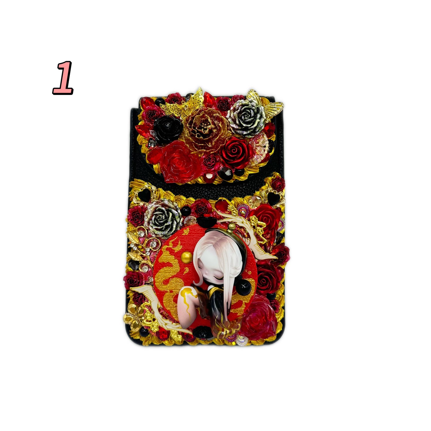 Kosbling In Stock- Crackle-finish coin purse
