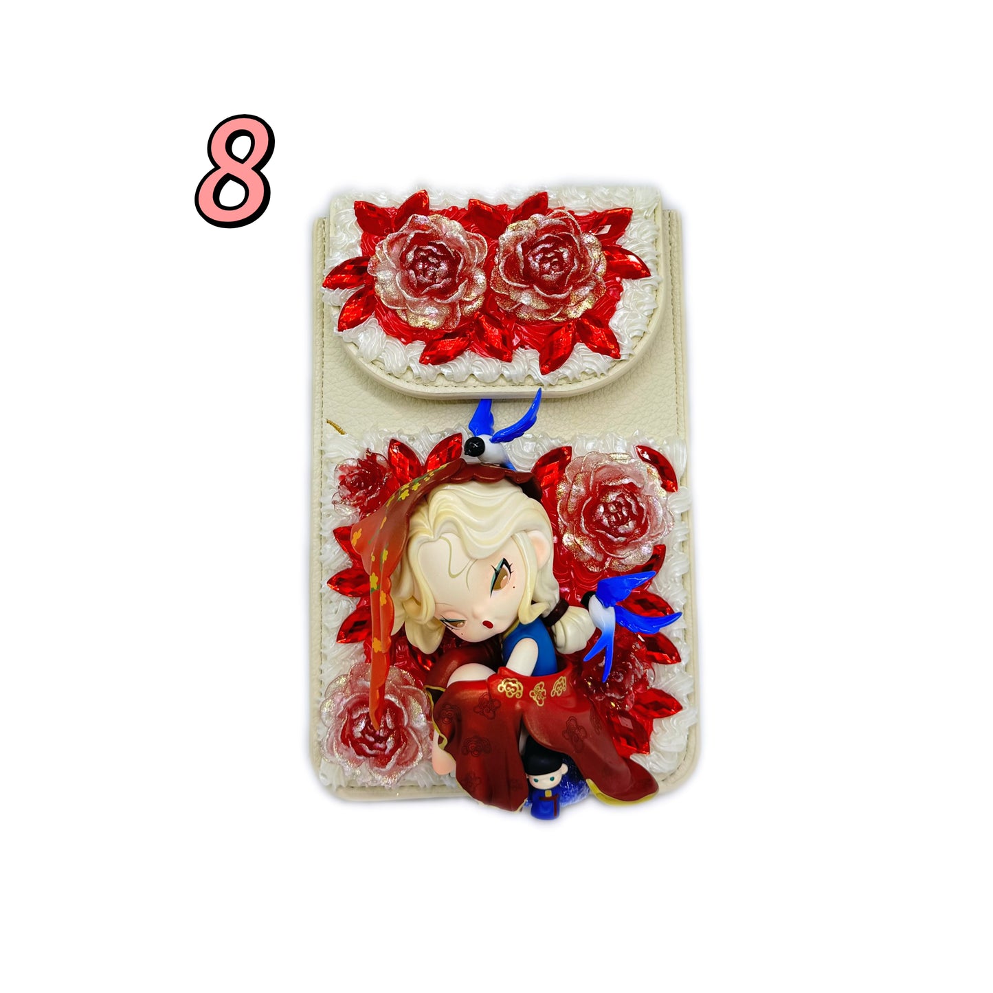 Kosbling In Stock- Crackle-finish coin purse