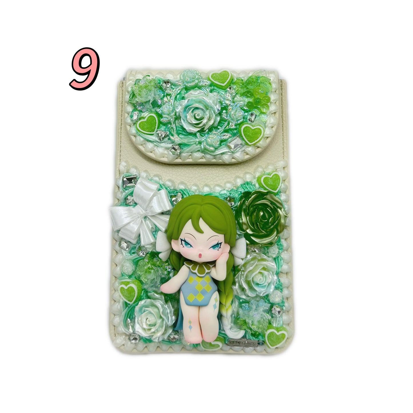 Kosbling In Stock- Crackle-finish coin purse