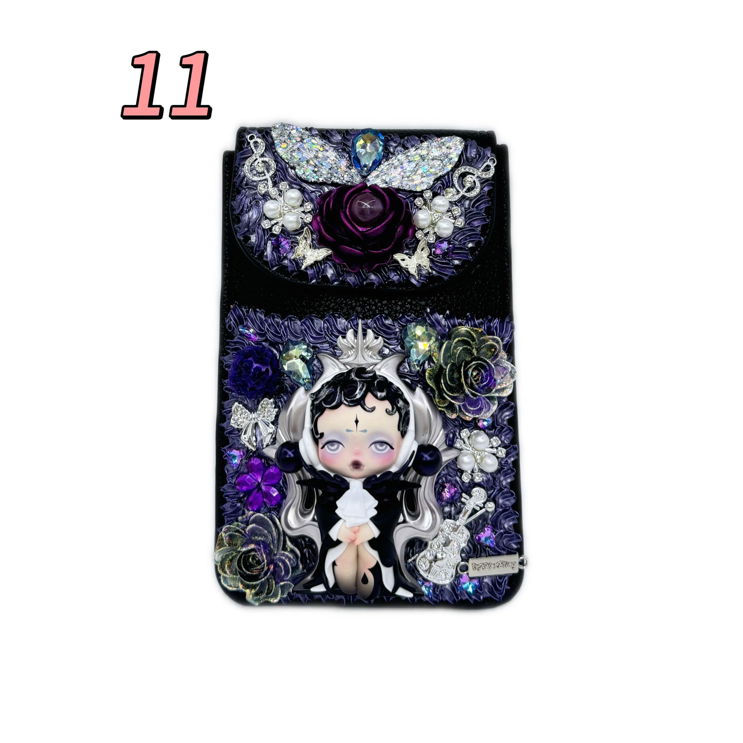 Kosbling In Stock- Crackle-finish coin purse