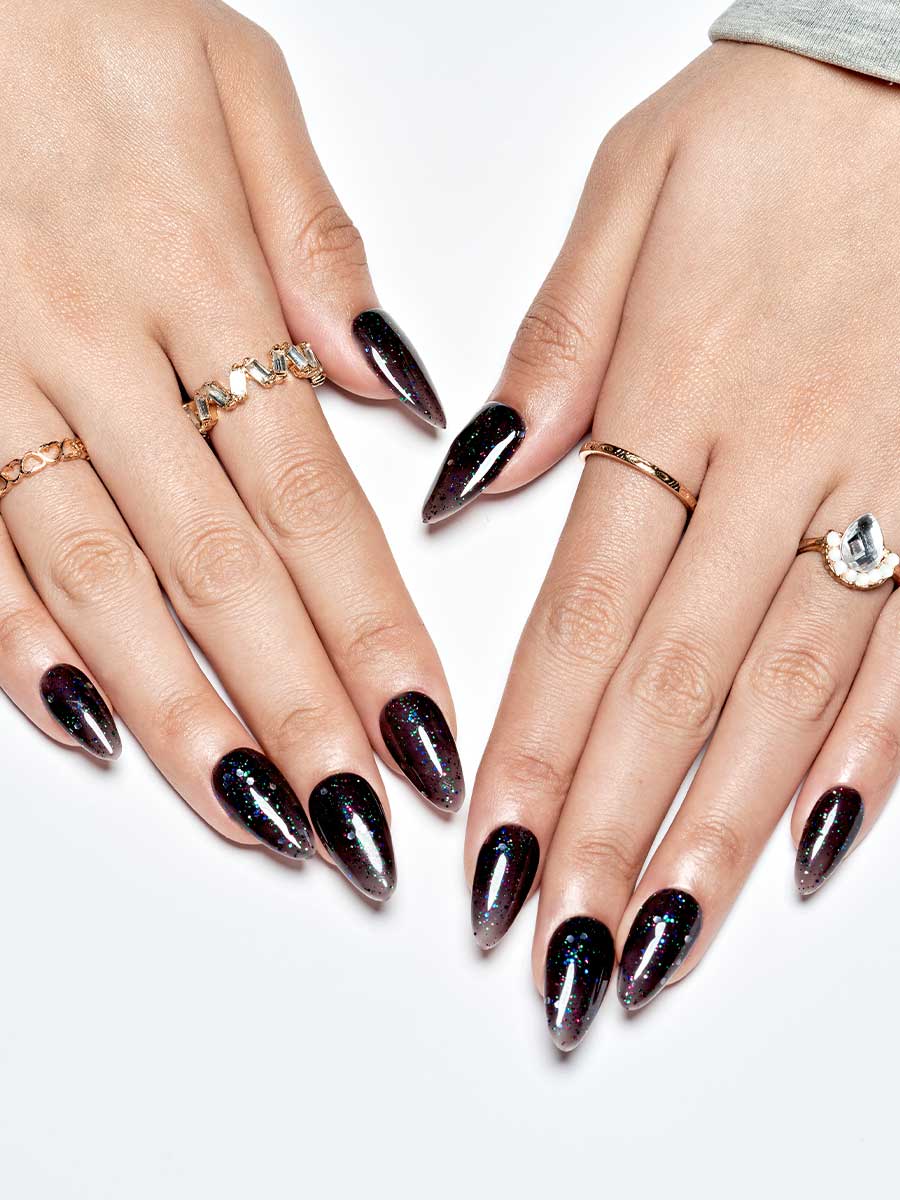 KOSBLING nail studio — Star Night Sky / Almond