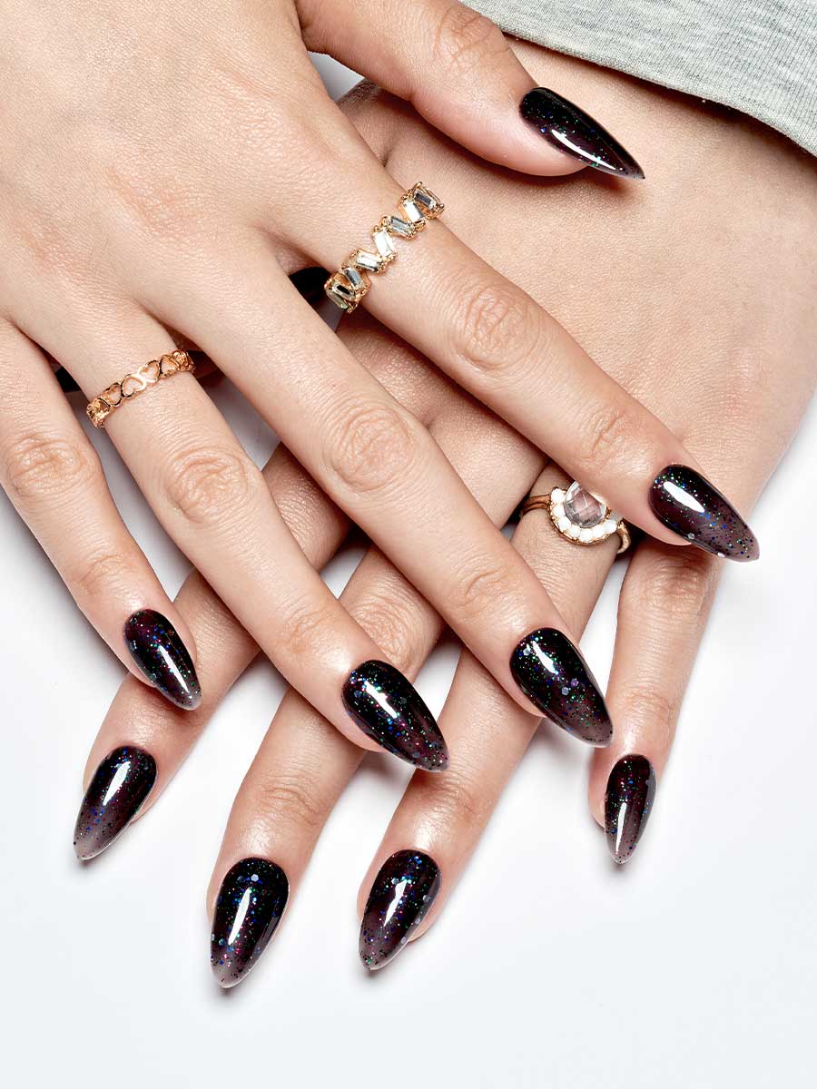 KOSBLING nail studio — Star Night Sky / Almond