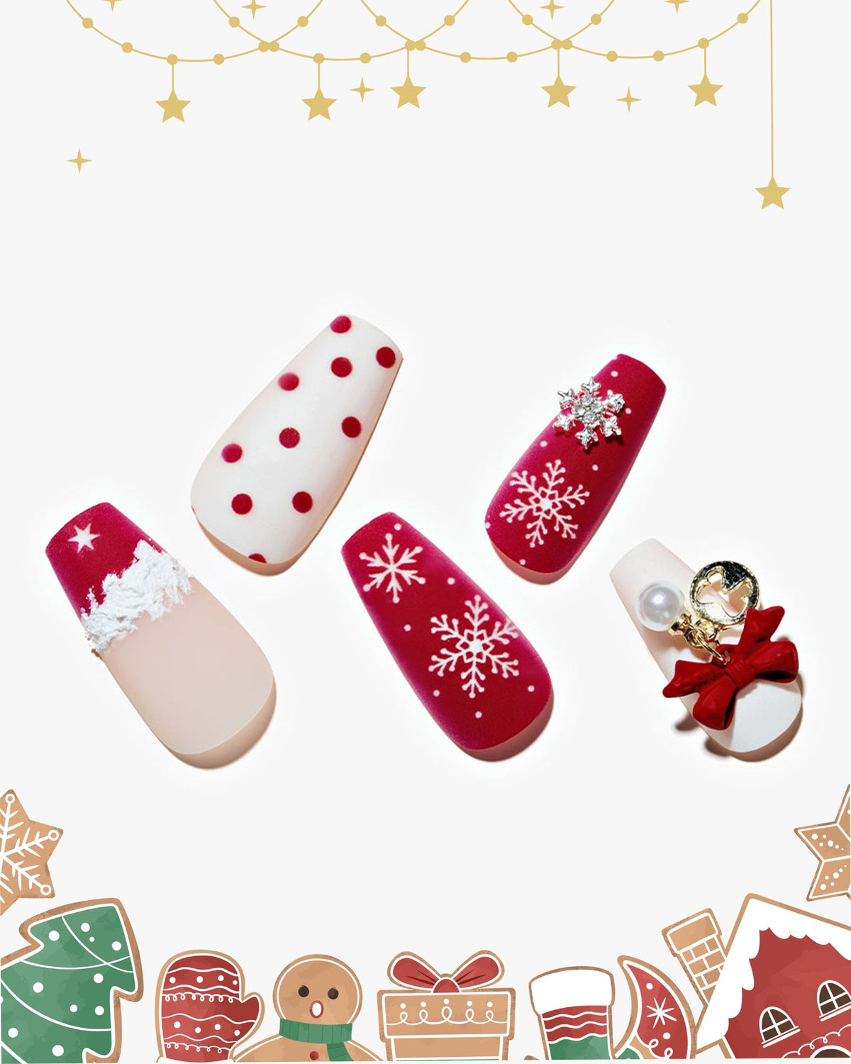 KOSBLING nail studio — Christmas Bows
