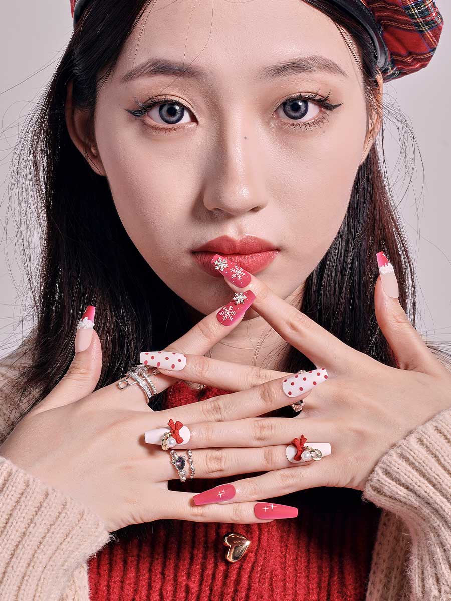 KOSBLING nail studio — Christmas Bows
