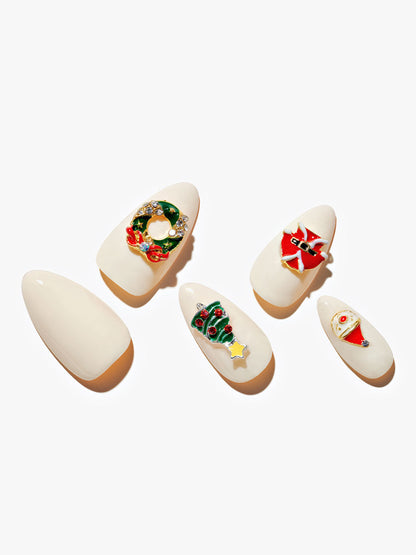 KOSBLING nail studio — Christmas Knickknacks / Almond