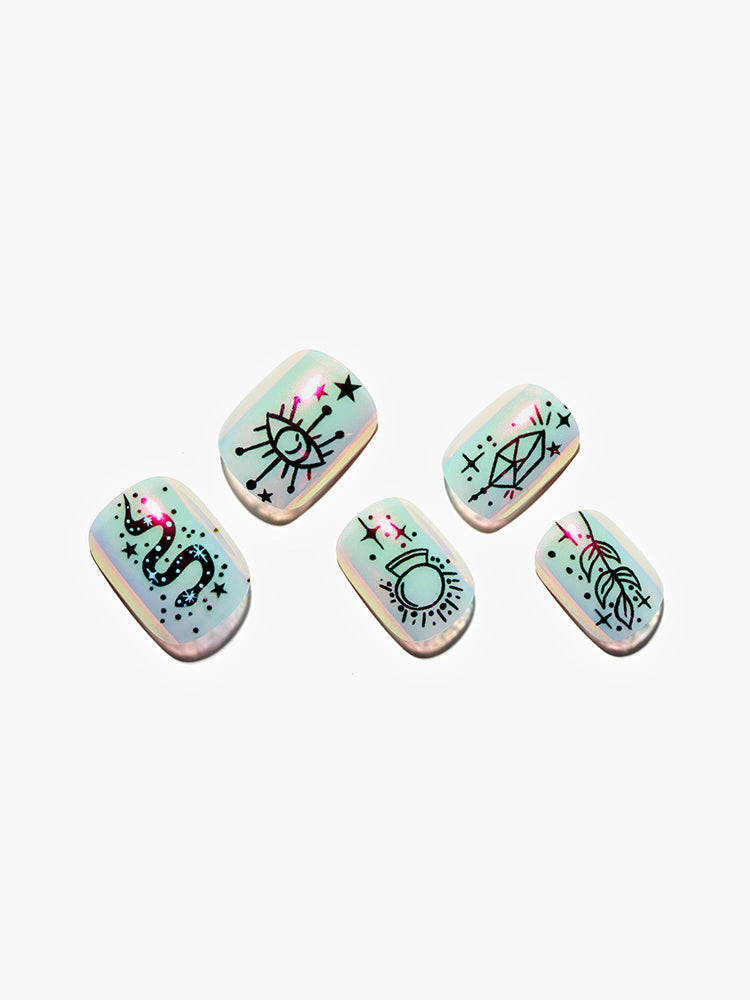 KOSBLING nail studio — Primitive Totem / Squoval