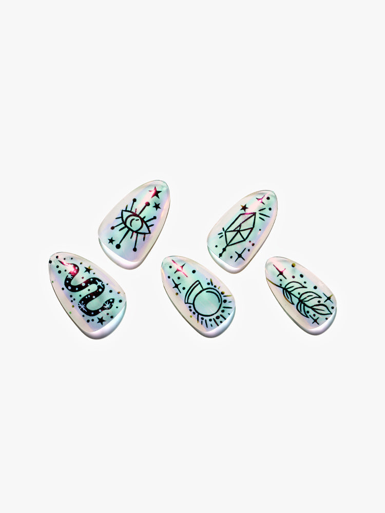 KOSBLING nail studio — Primitive Totem / Short Almond