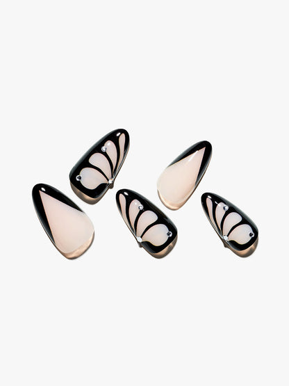 KOSBLING nail studio — Noir Butterfly