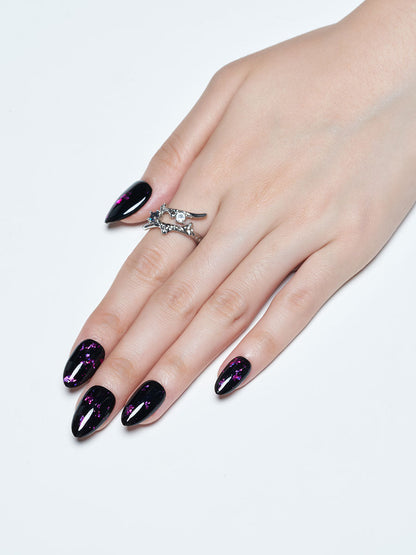 KOSBLING nail studio — Dark Forest / Short Almond