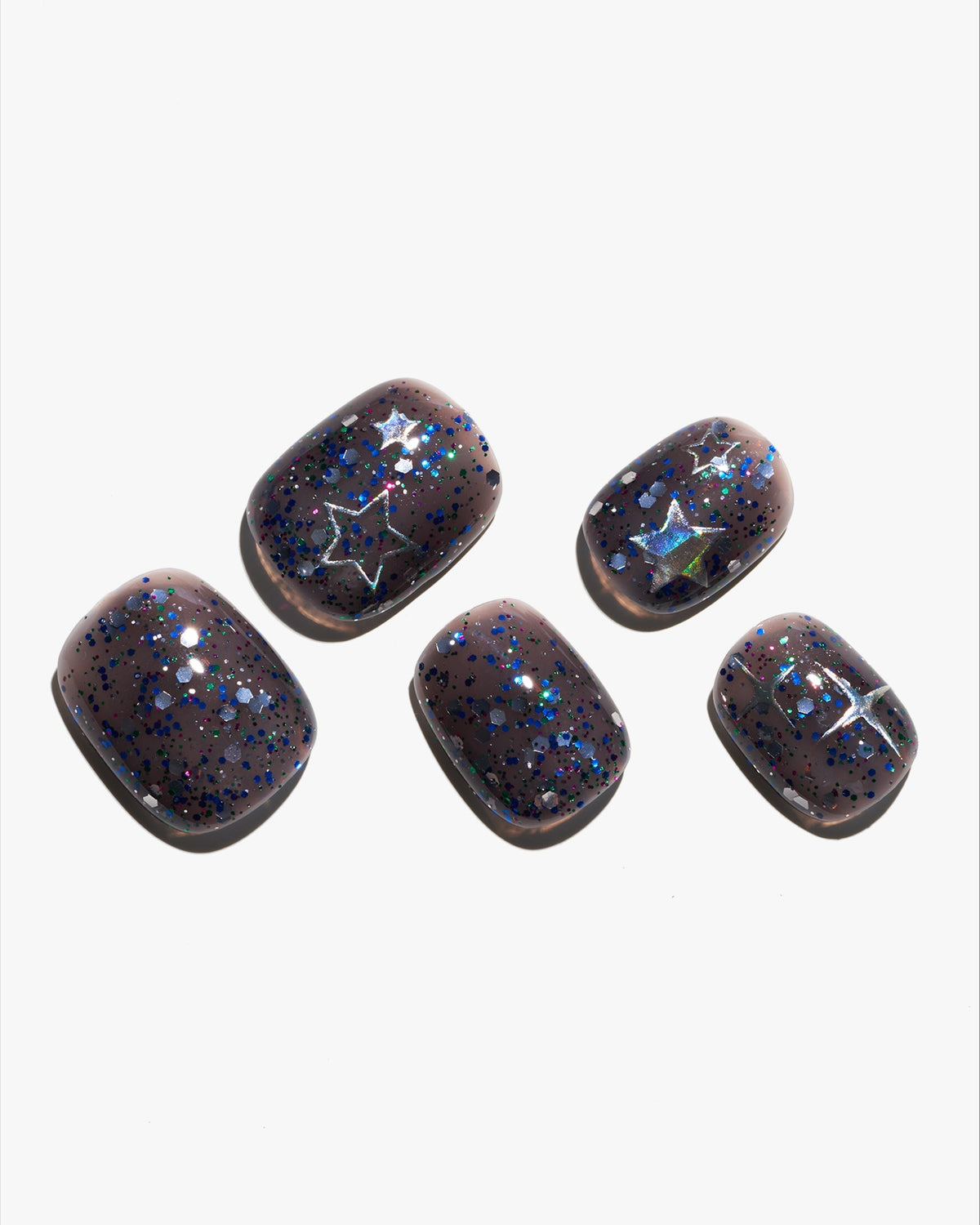 KOSBLING nail studio — Dark Stars / Squoval