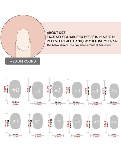 KOSBLING nail studio — Trick Mirror / Medium Round