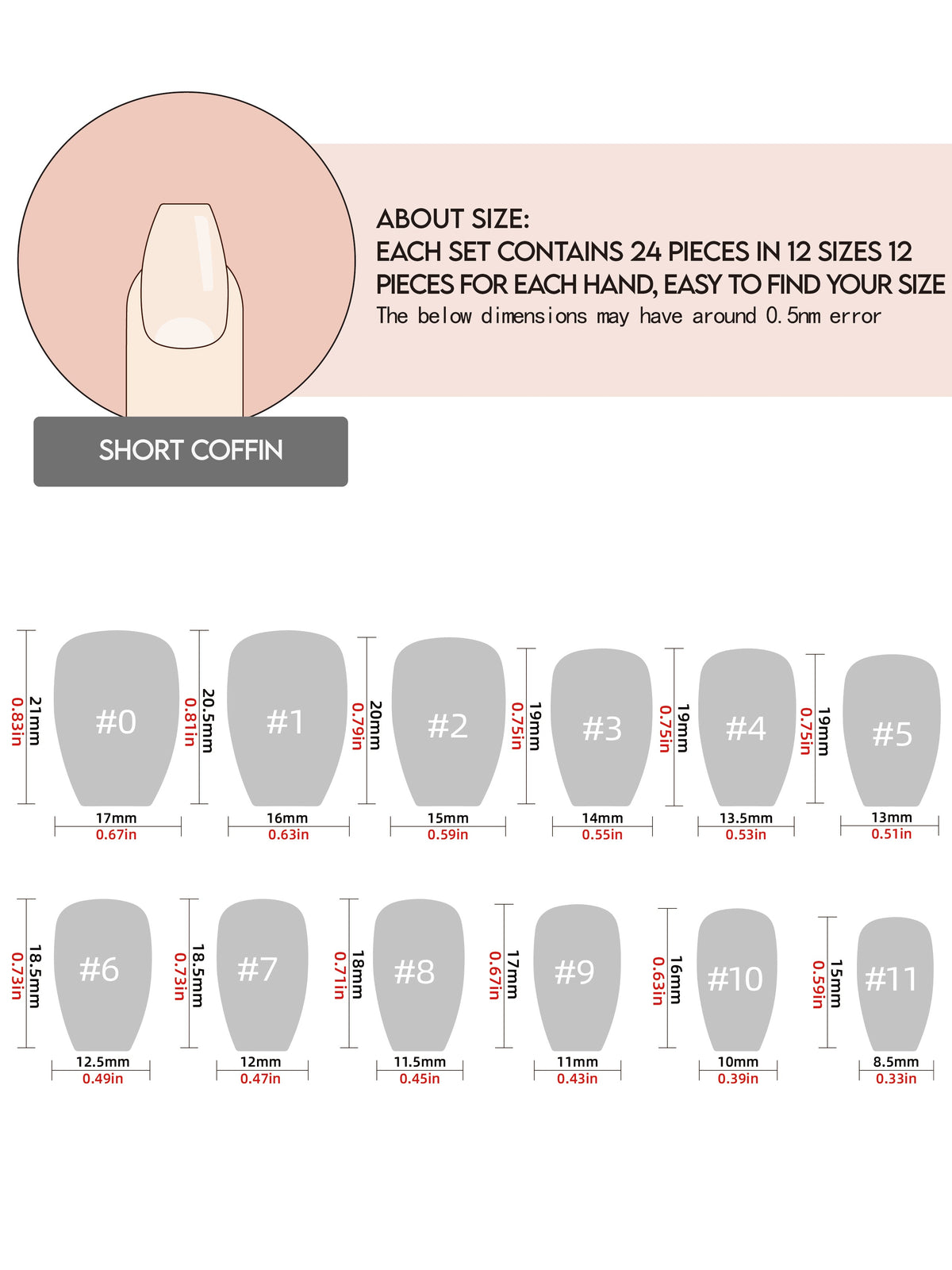 KOSBLING nail studio — Trick Mirror / Short Coffin