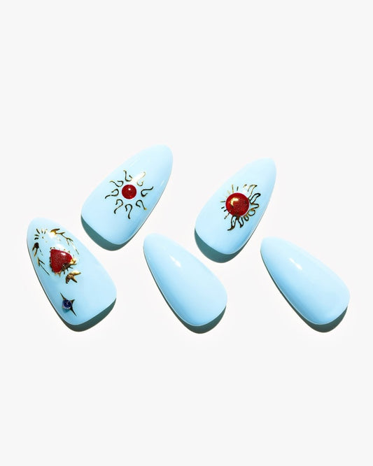 Azure Adore — Handmade Nails - kosbling-kb-design-reference