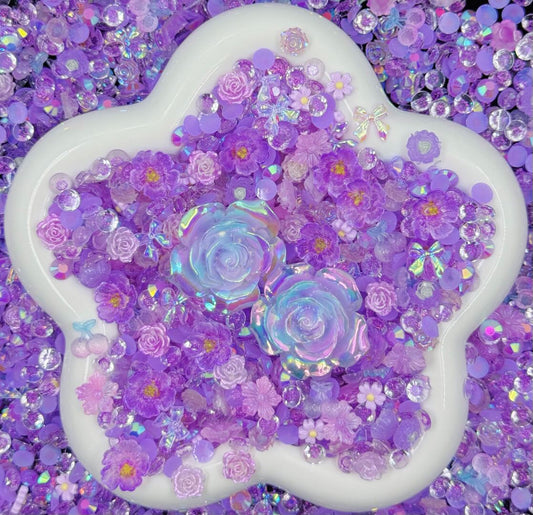 混ぜゲームー紫の花園（ネール用　夜光） - Kosbling - beads