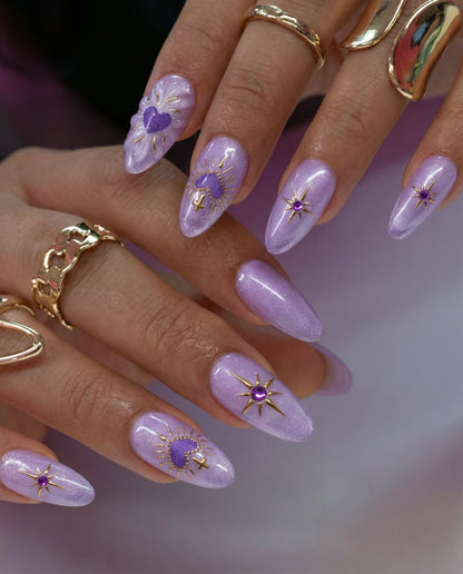 KOSBLING nail studio — Cat Eye / Purple Heart+