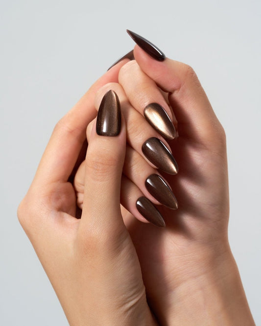 Cat Eye / Expresso — Handmade Nails - kosbling-kb-design-reference