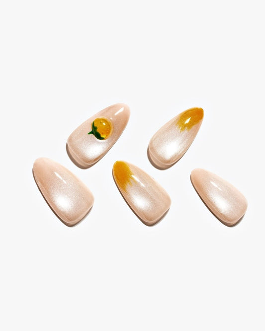 Cat Eye / Marmalade — Handmade Nails - kosbling-kb-design-reference