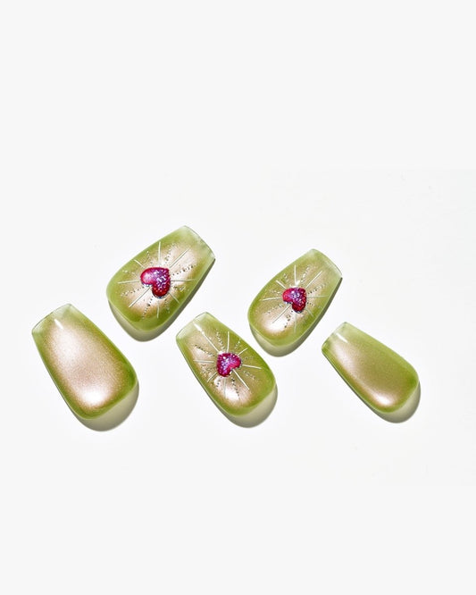 Cat Eye / Soft Signal / Short Coffin — Handmade Nails - kosbling-kb-design-reference