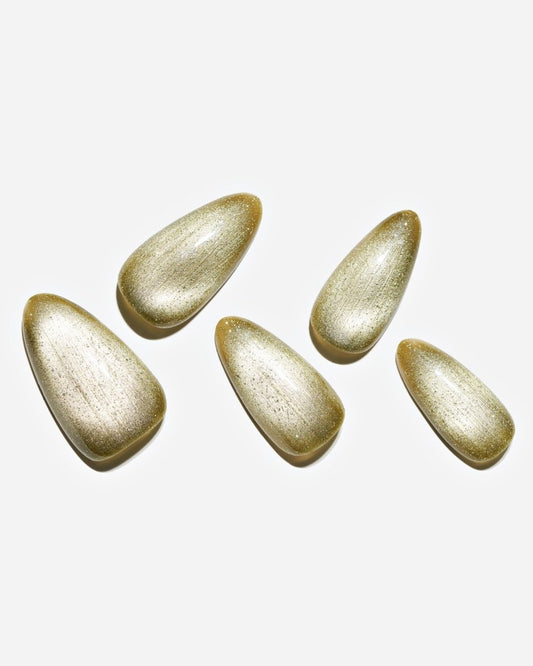 Cat Eye / Stone Path — Handmade Nails - kosbling-kb-design-reference